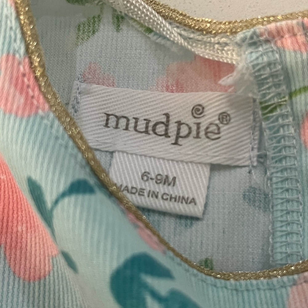 Mud Pie Easter Bunny Dress 6-9 months - Picture 4 of 4
